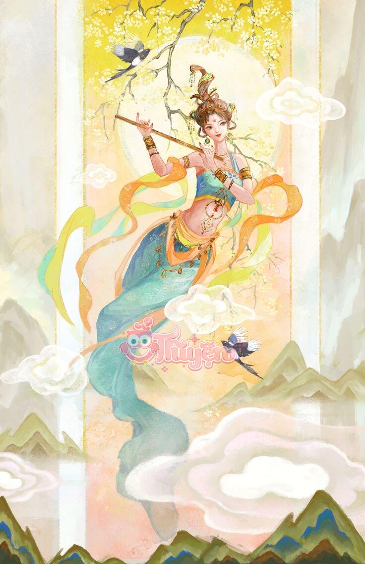 Hằng Nga trong tranh